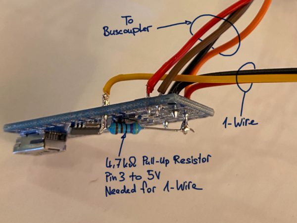 1-Wire to KNX Bridge with Arduino - Jumble Blue